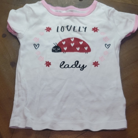 Wonder Nation Kids Pajama Top - White and Red - Picture 1 of 4